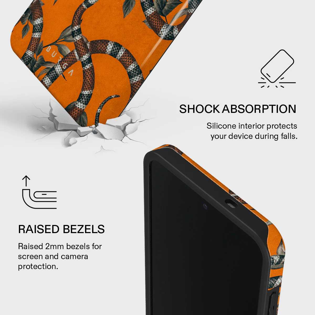 Bitter Apricot - Snake Samsung Galaxy S25 FE Case - Image 4