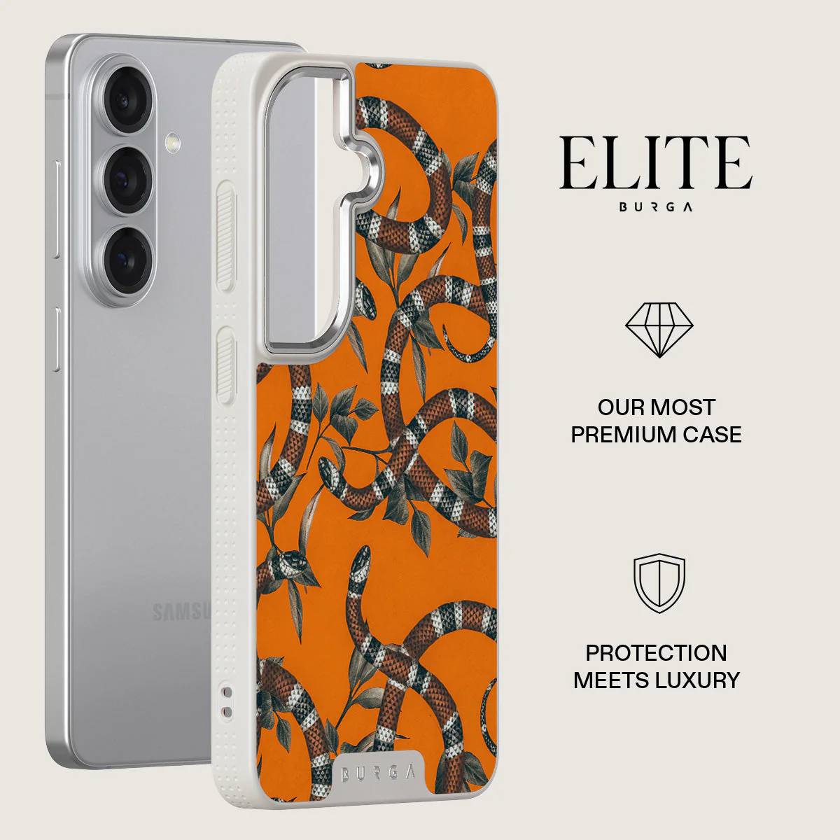 Bitter Apricot - Snake Samsung Galaxy S26 Case - Image 34