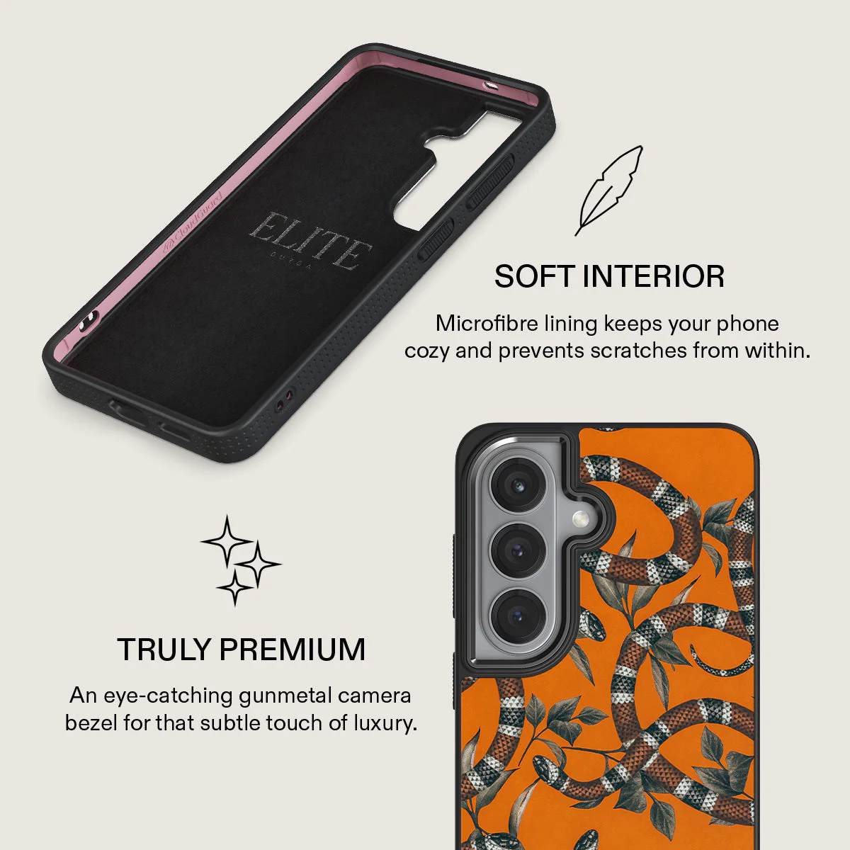 Bitter Apricot - Snake Samsung Galaxy S26 Plus Case - Image 17