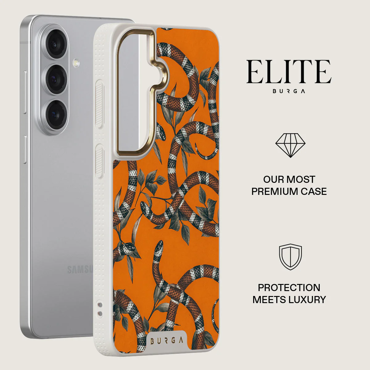 Bitter Apricot - Snake Samsung Galaxy S26 Plus Case - Image 27