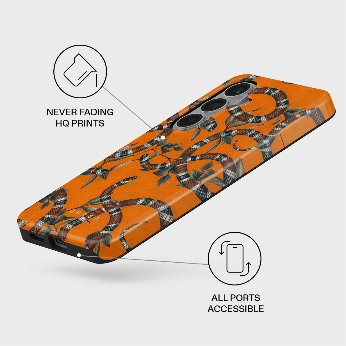 Bitter Apricot - Snake Samsung Galaxy S26 Plus Case - Image 3