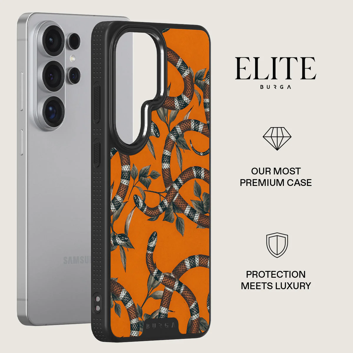 Bitter Apricot - Snake Samsung Galaxy S26 Ultra Case - Image 13