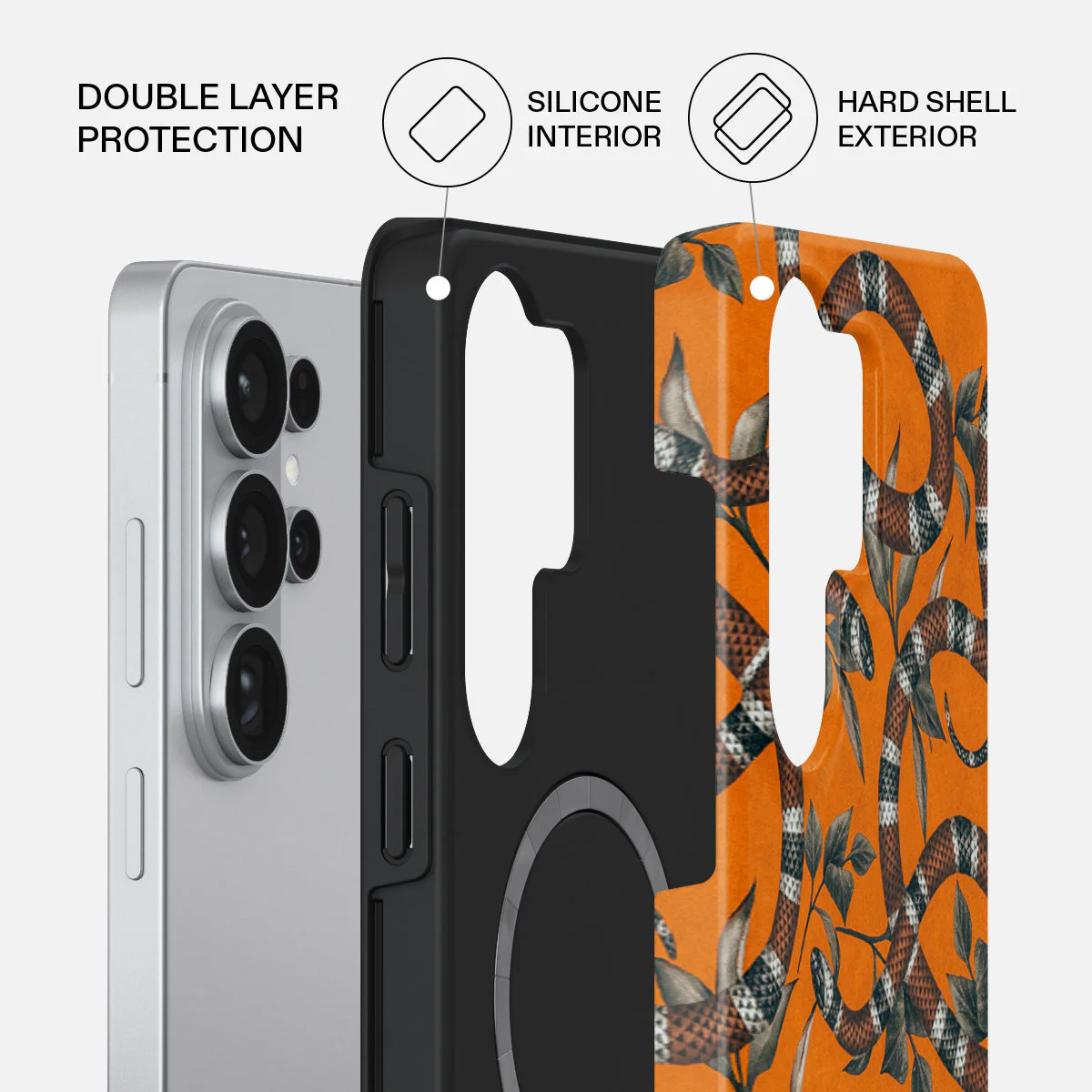 Bitter Apricot - Snake Samsung Galaxy S26 Ultra Case - Image 2