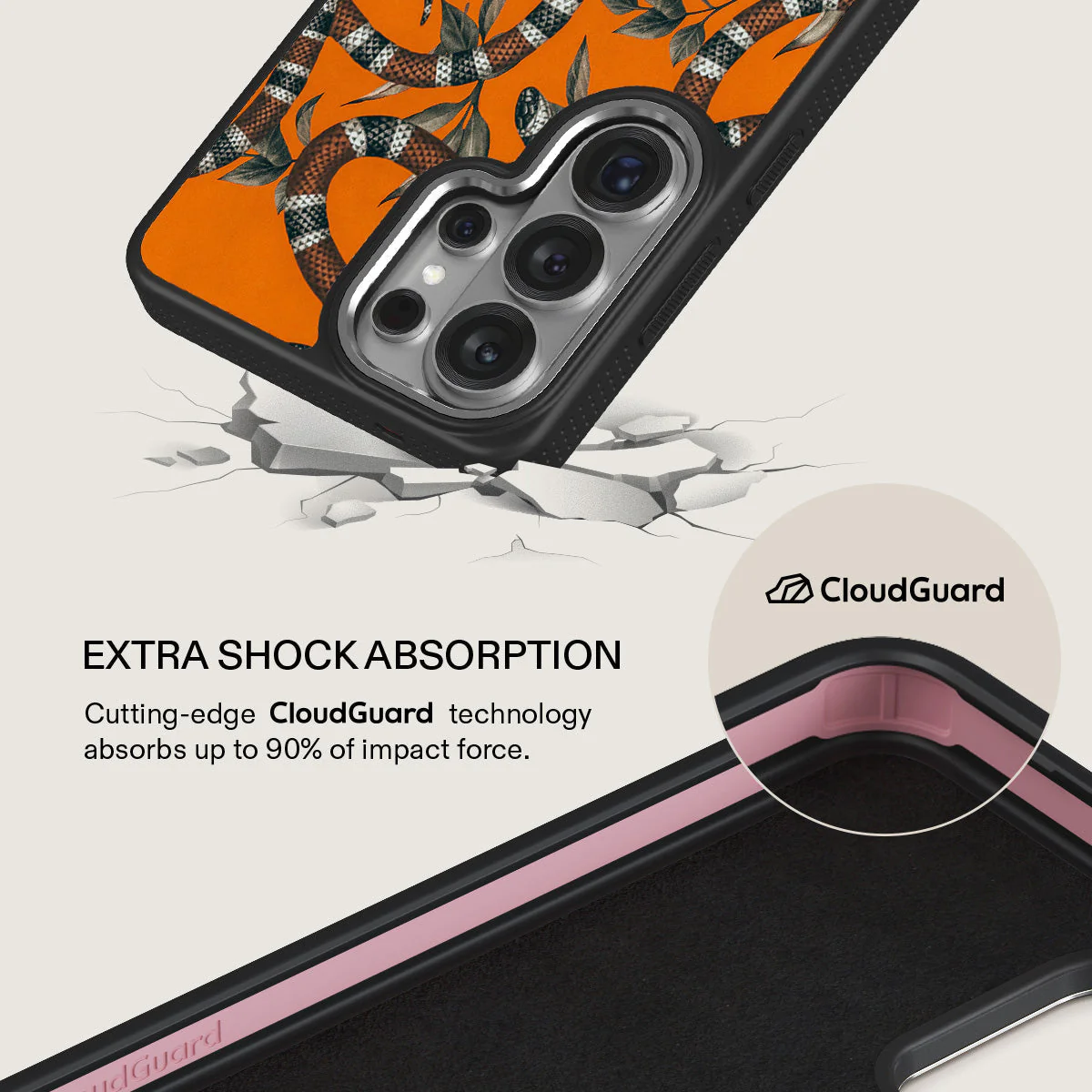Bitter Apricot - Snake Samsung Galaxy S26 Ultra Case - Image 21