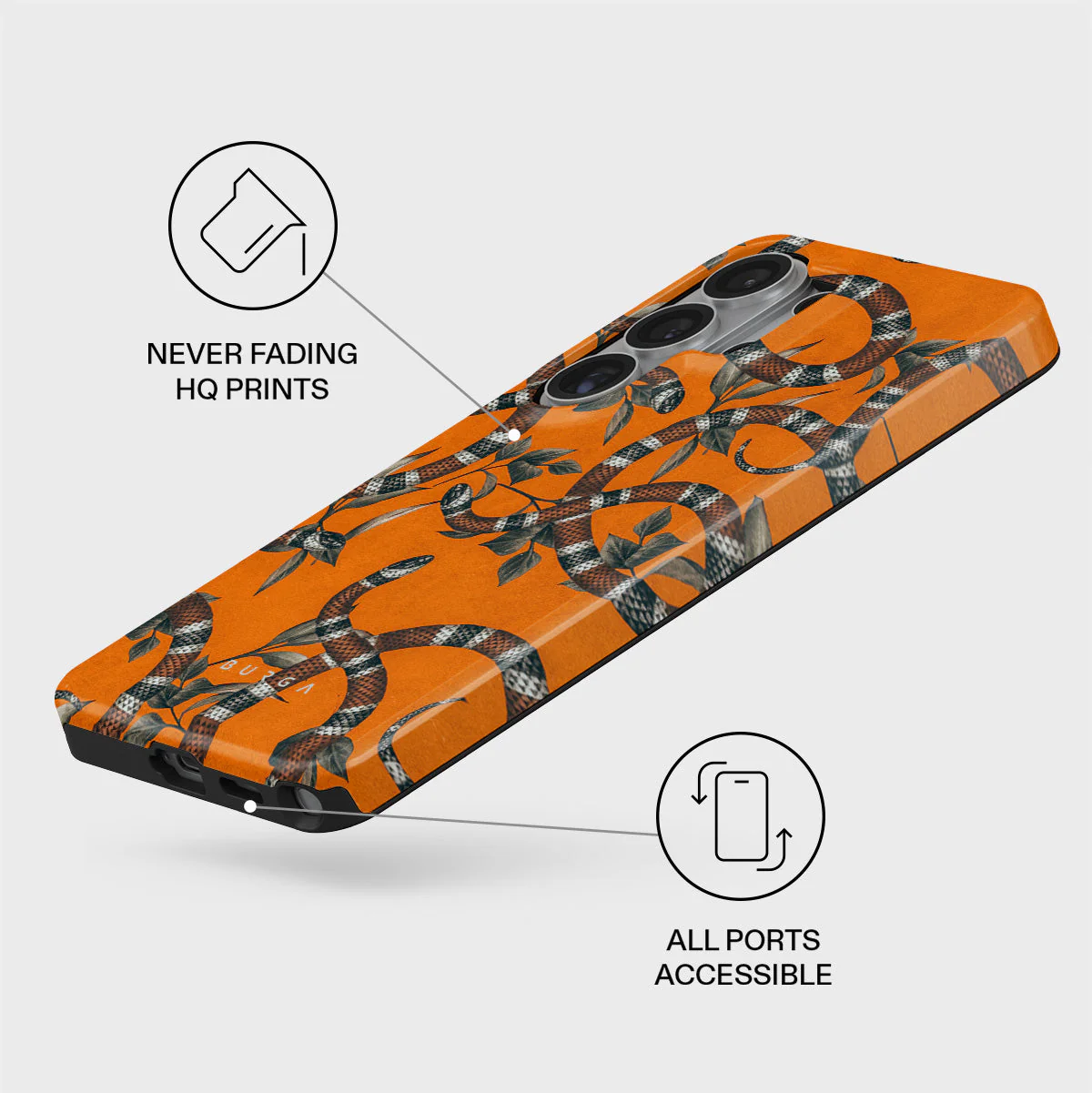 Bitter Apricot - Snake Samsung Galaxy S26 Ultra Case - Image 3
