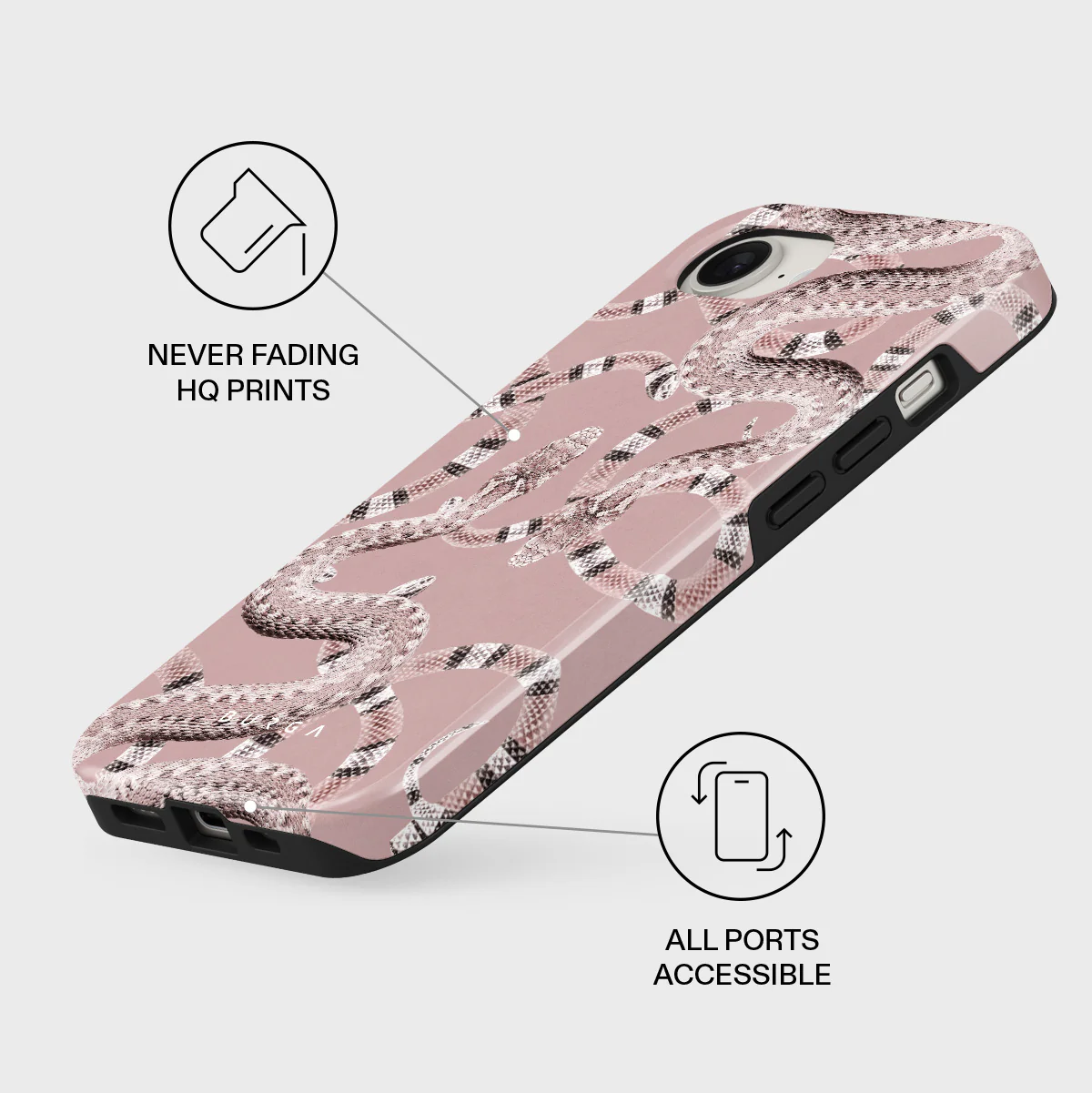 Poolside Glam - Snakes iPhone 17e Case - Image 3