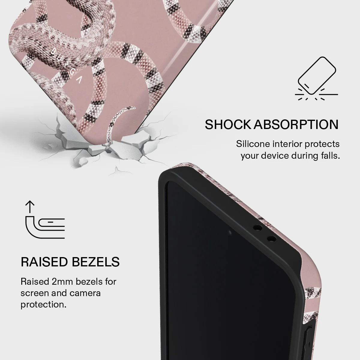 Poolside Glam - Snakes Samsung Galaxy A37 5G Case - Image 4