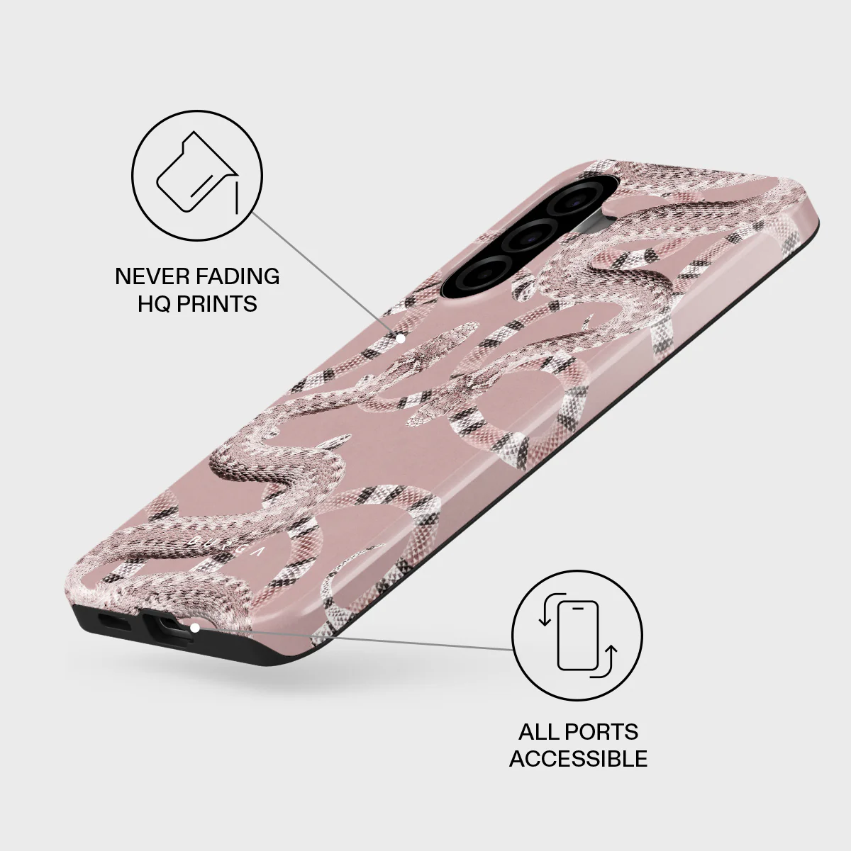 Poolside Glam - Snakes Samsung Galaxy A57 5G Case - Image 3
