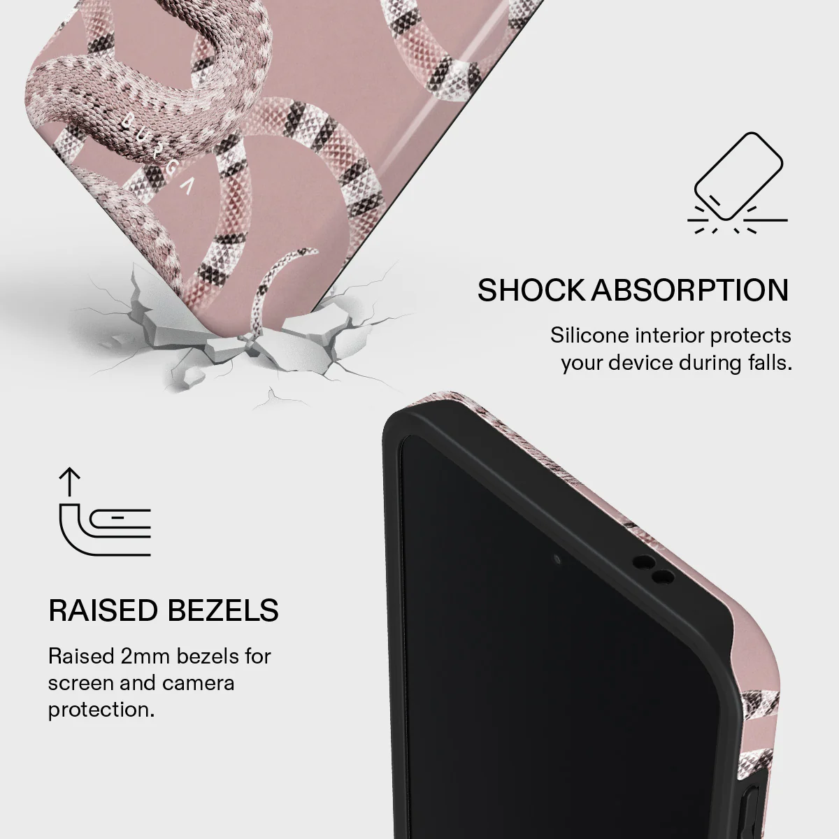 Poolside Glam - Snakes Samsung Galaxy A57 5G Case - Image 4
