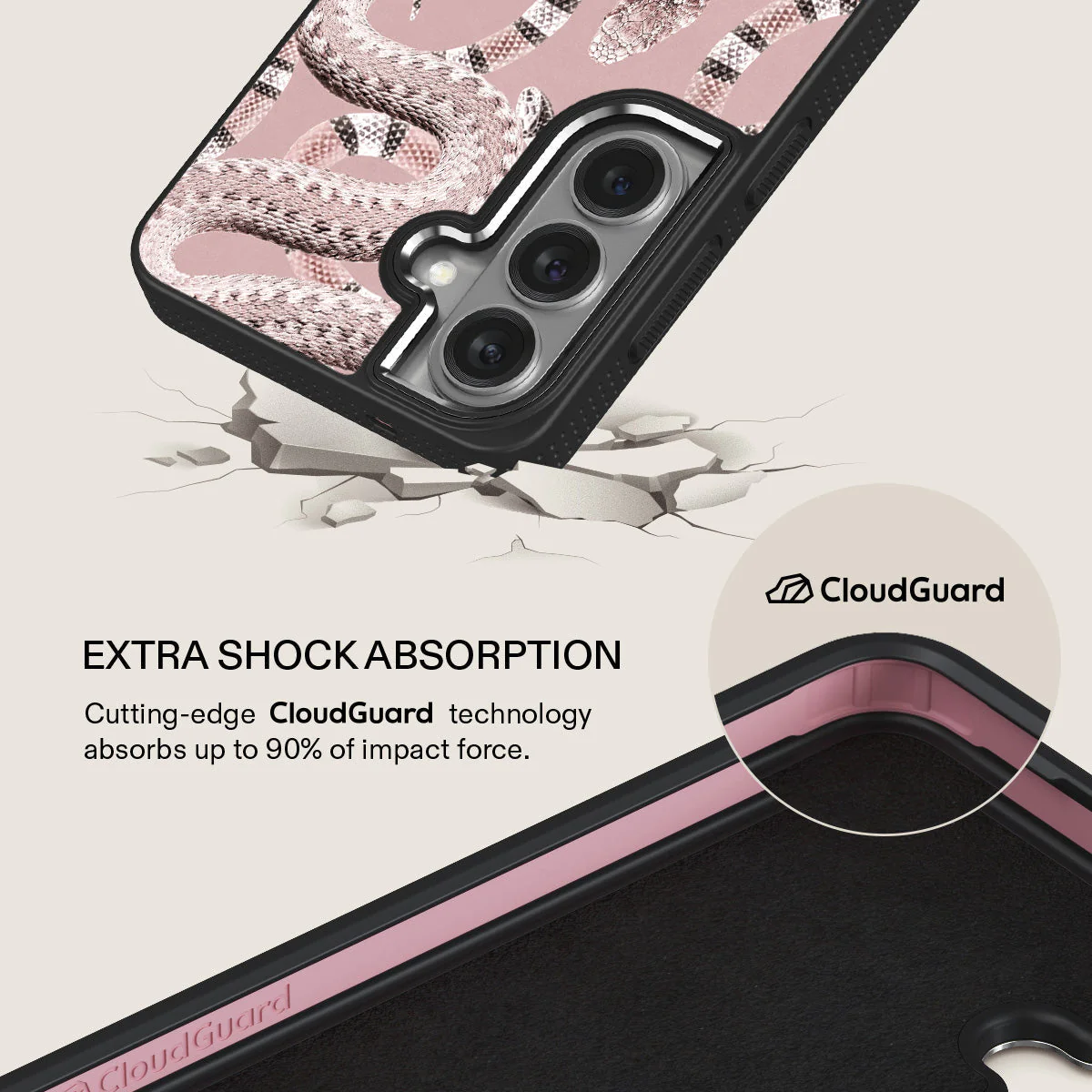 Poolside Glam - Snakes Samsung Galaxy S26 Case - Image 14
