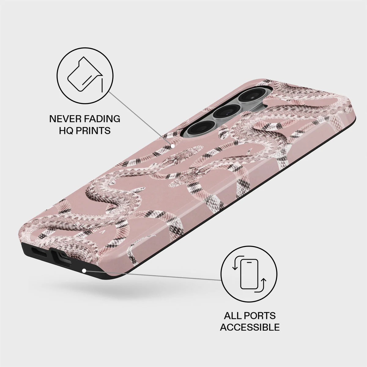 Poolside Glam - Snakes Samsung Galaxy S26 Case - Image 3