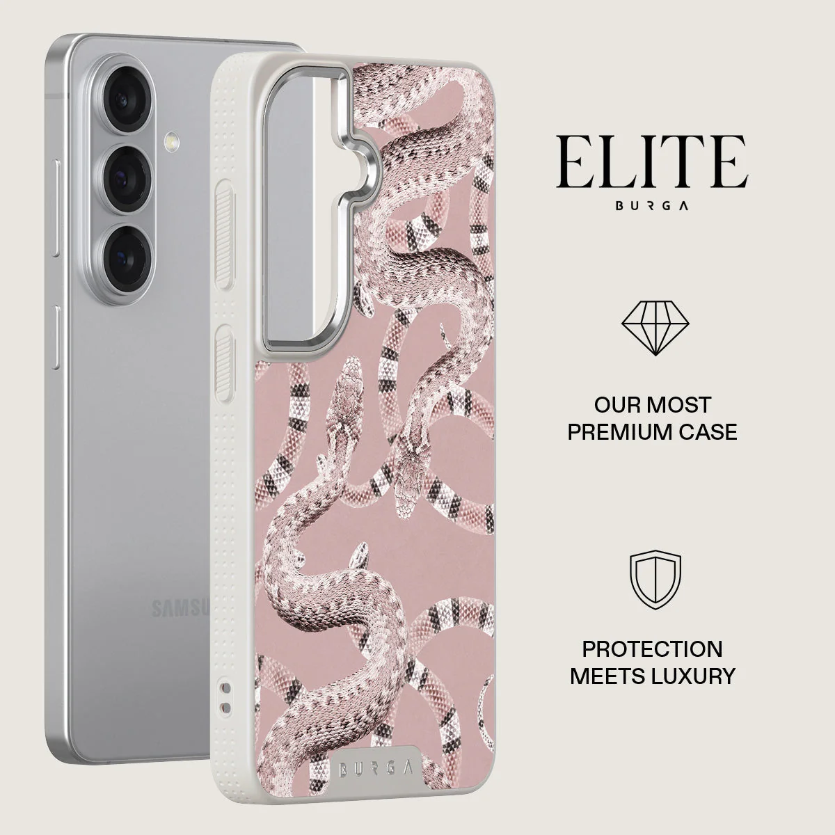 Poolside Glam - Snakes Samsung Galaxy S26 Case - Image 34