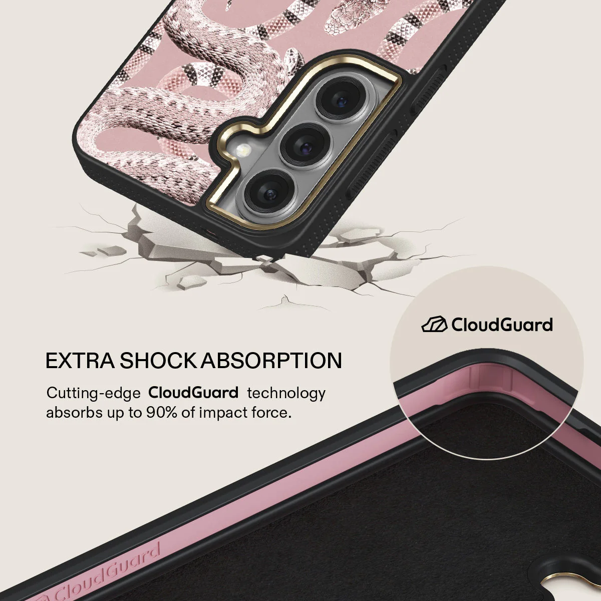 Poolside Glam - Snakes Samsung Galaxy S26 Case - Image 7