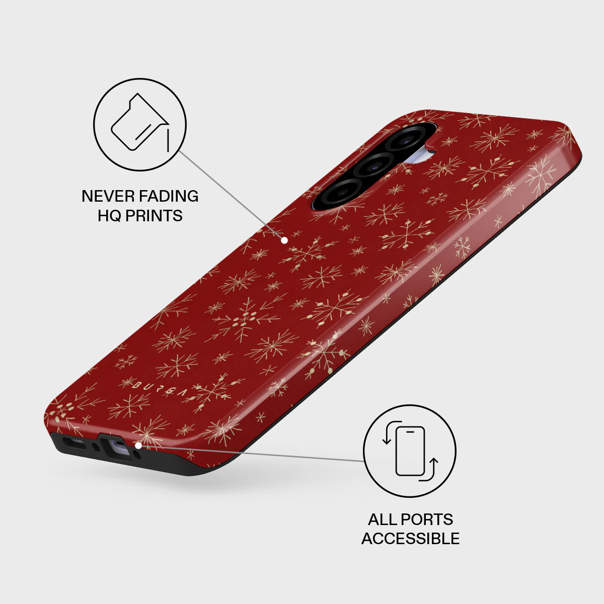 Dear Santa - Snowflake Samsung Galaxy A37 5G Case - Image 3