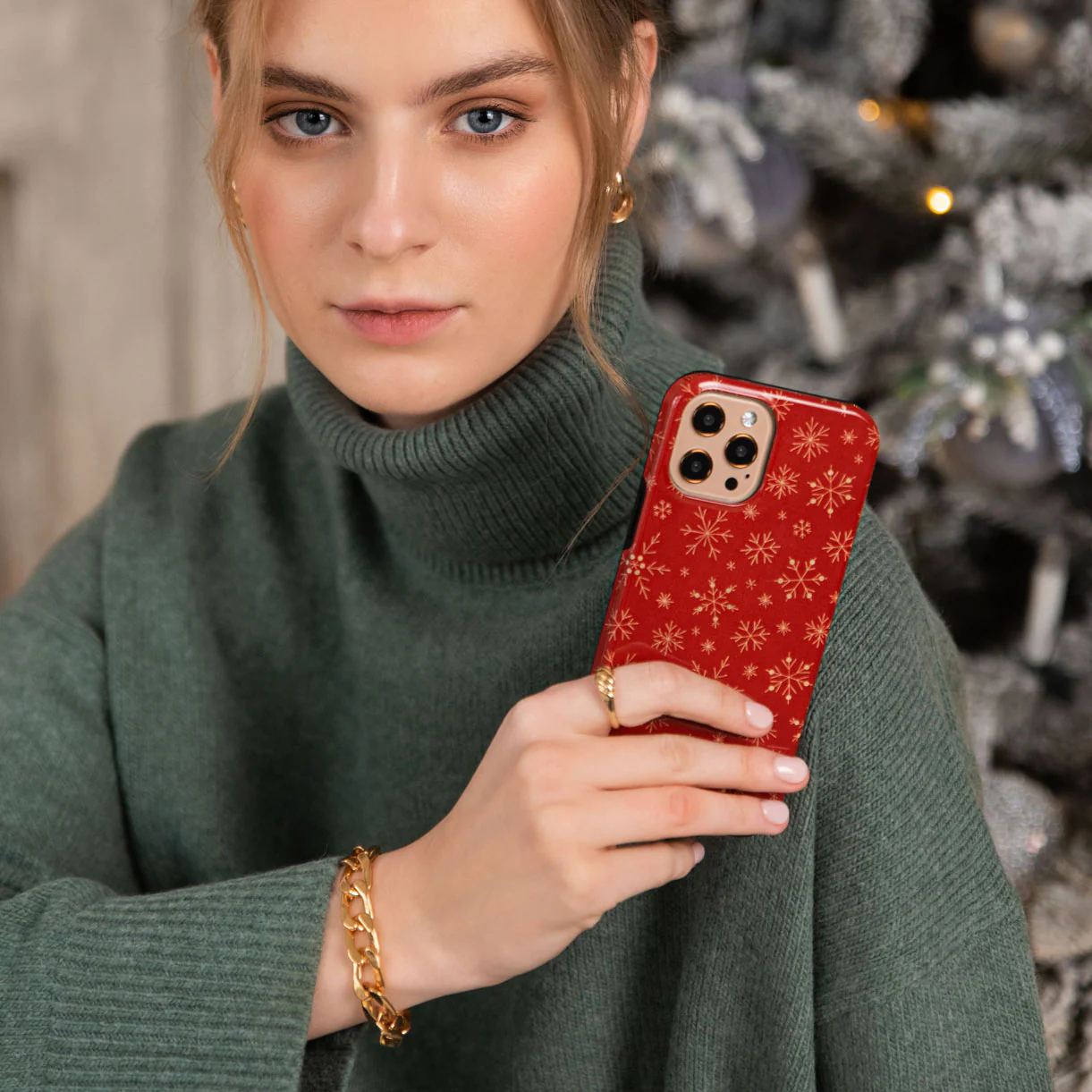 Dear Santa - Snowflake Samsung Galaxy A57 5G Case - Image 6
