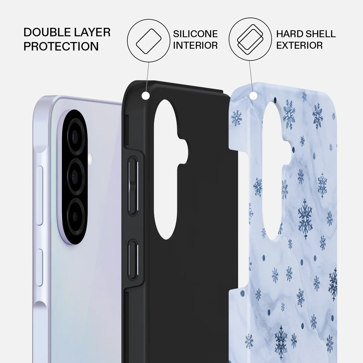 Ice Queen - Snowflakes Samsung Galaxy A37 5G Case - Image 2