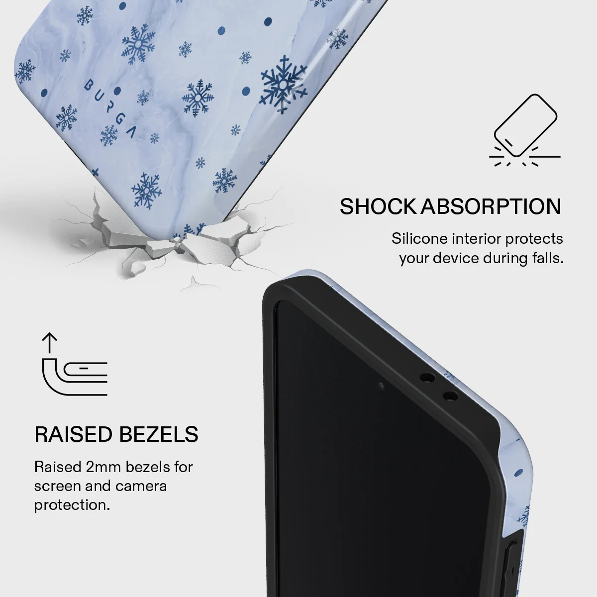 Ice Queen - Snowflakes Samsung Galaxy A37 5G Case - Image 4