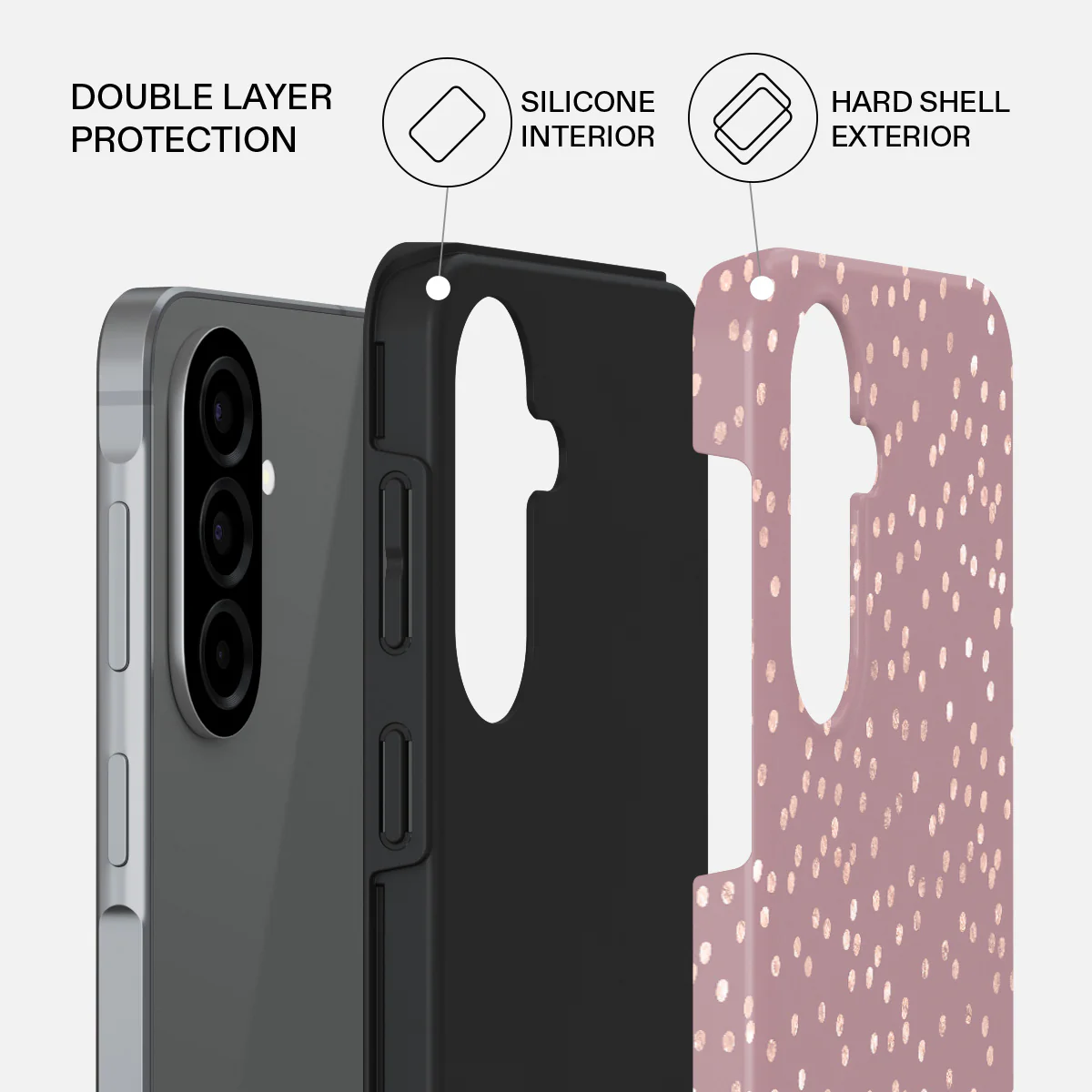 Hot Cocoa - Spotted Samsung Galaxy A57 5G Case - Image 2