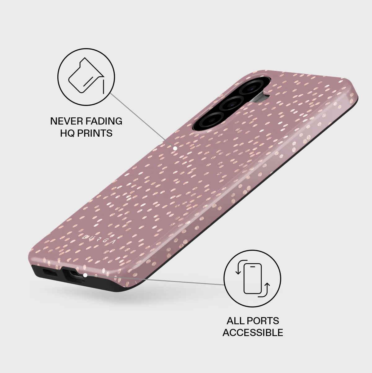 Hot Cocoa - Spotted Samsung Galaxy A57 5G Case - Image 3