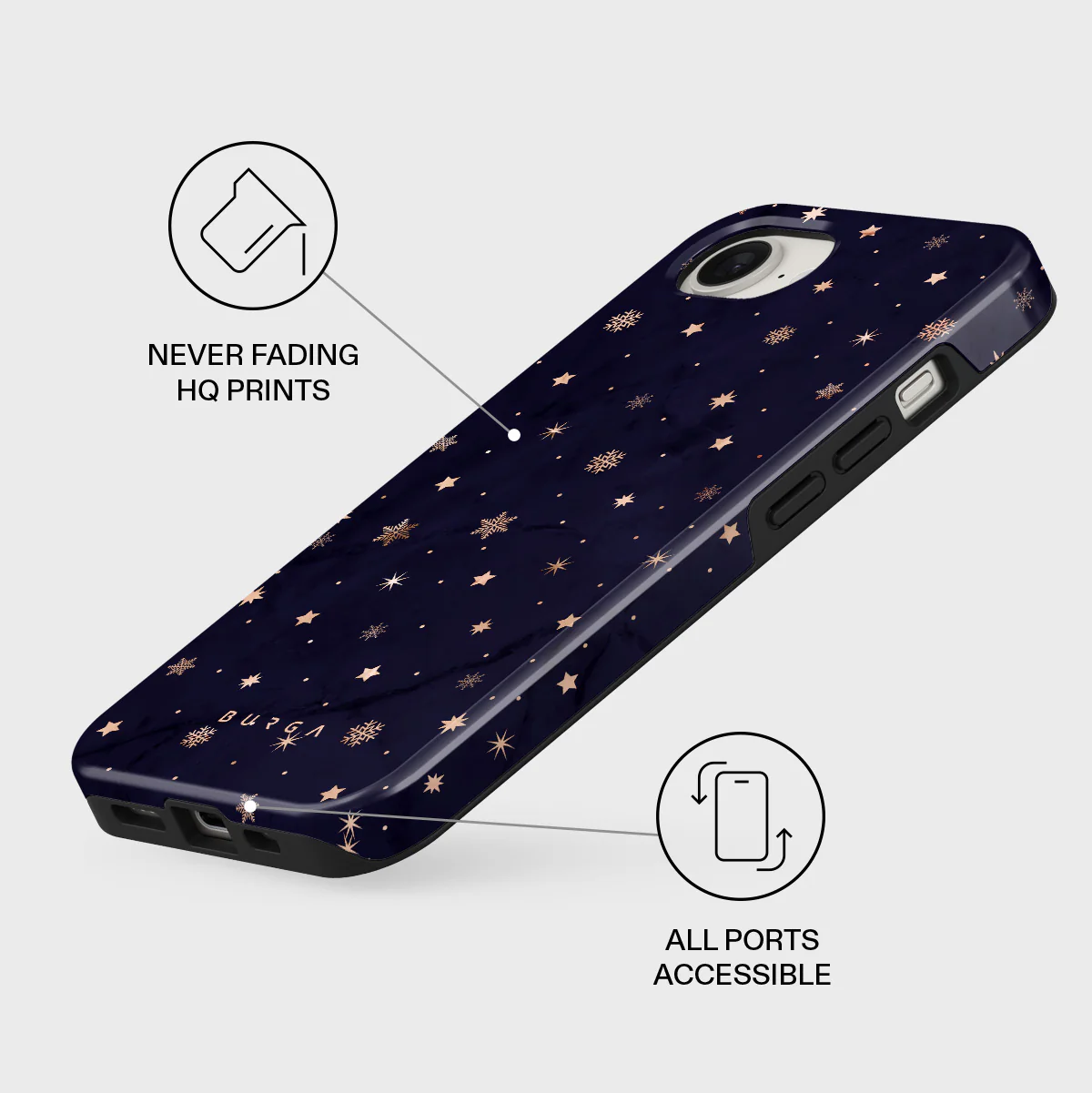 Midnight Kiss - Star iPhone 17e Case - Image 3