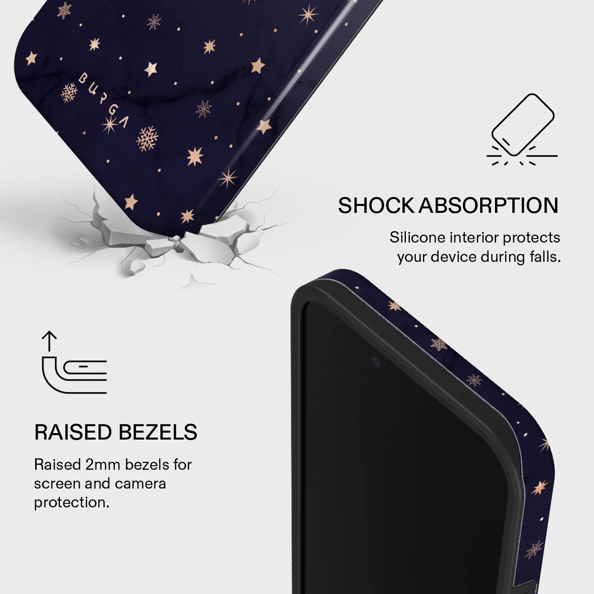 Midnight Kiss - Star iPhone 17e Case - Image 4