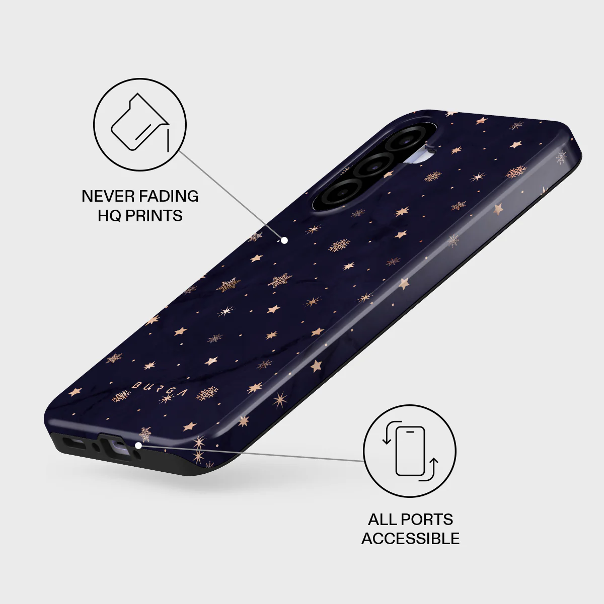 Midnight Kiss - Star Samsung Galaxy A37 5G Case - Image 3