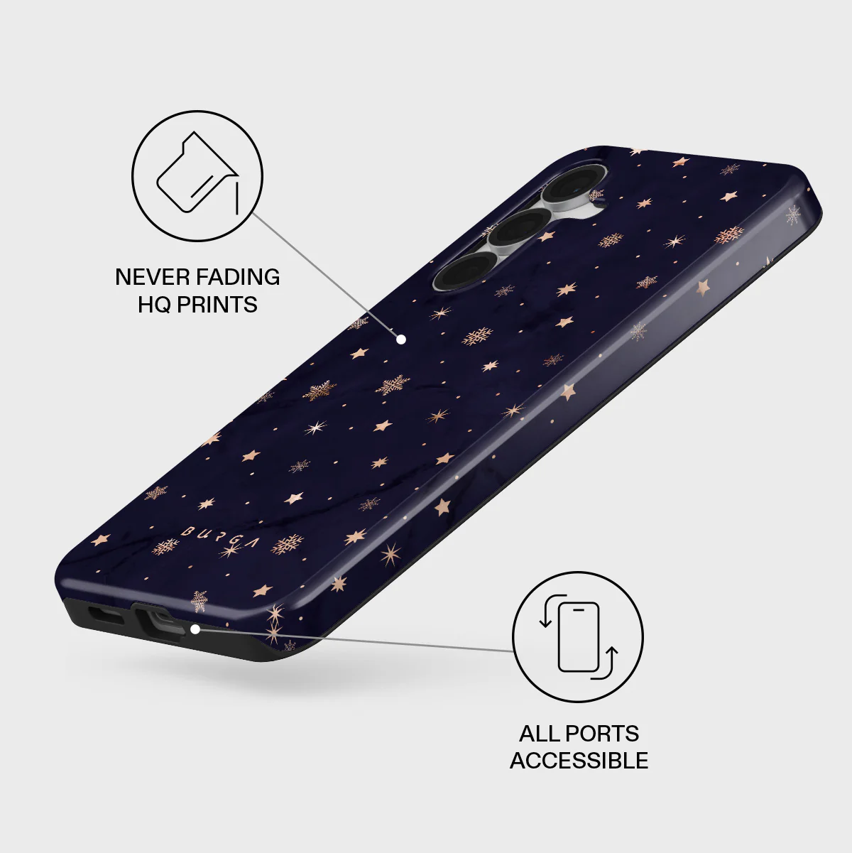 Midnight Kiss - Star Samsung Galaxy S25 FE Case - Image 3