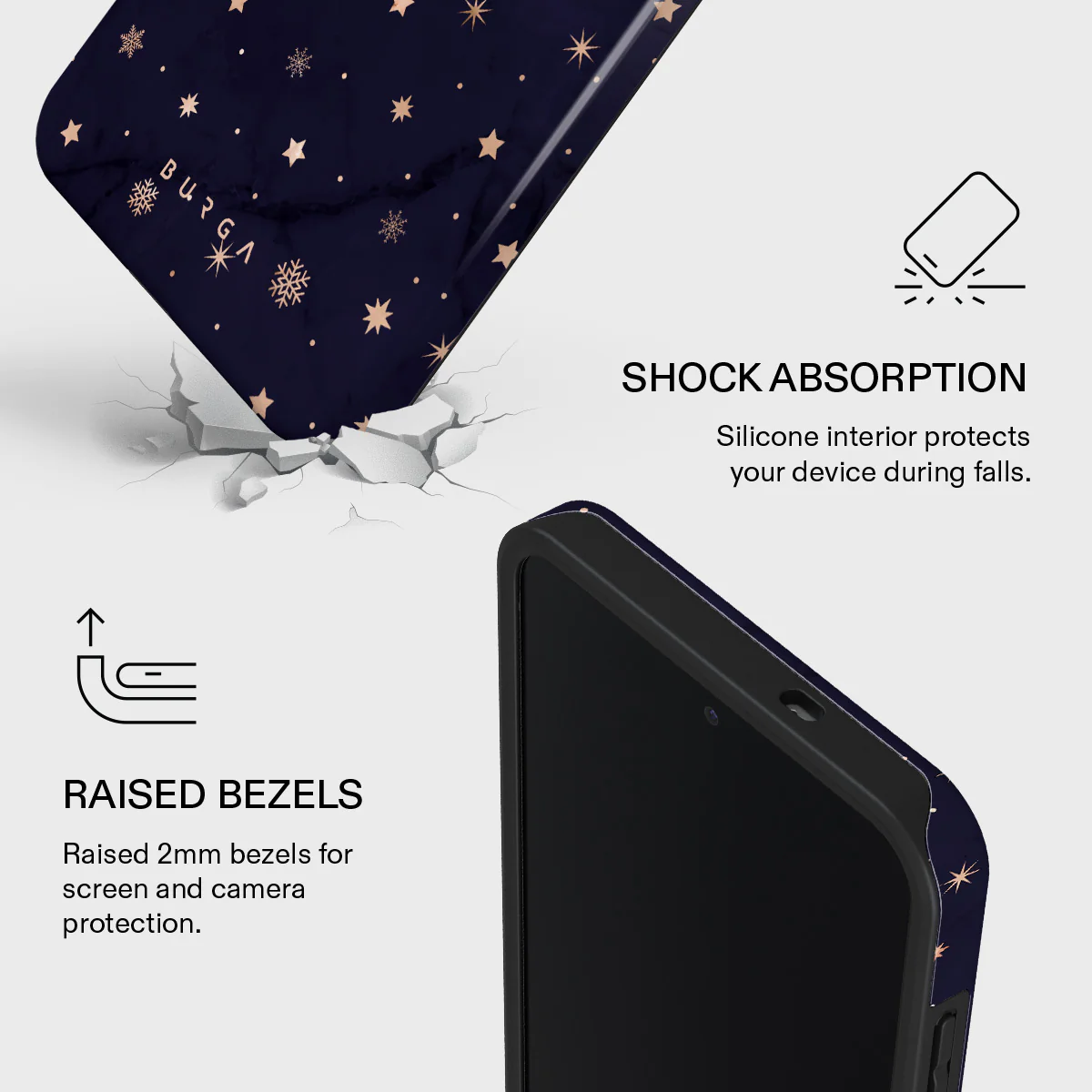 Midnight Kiss - Star Samsung Galaxy S25 FE Case - Image 4