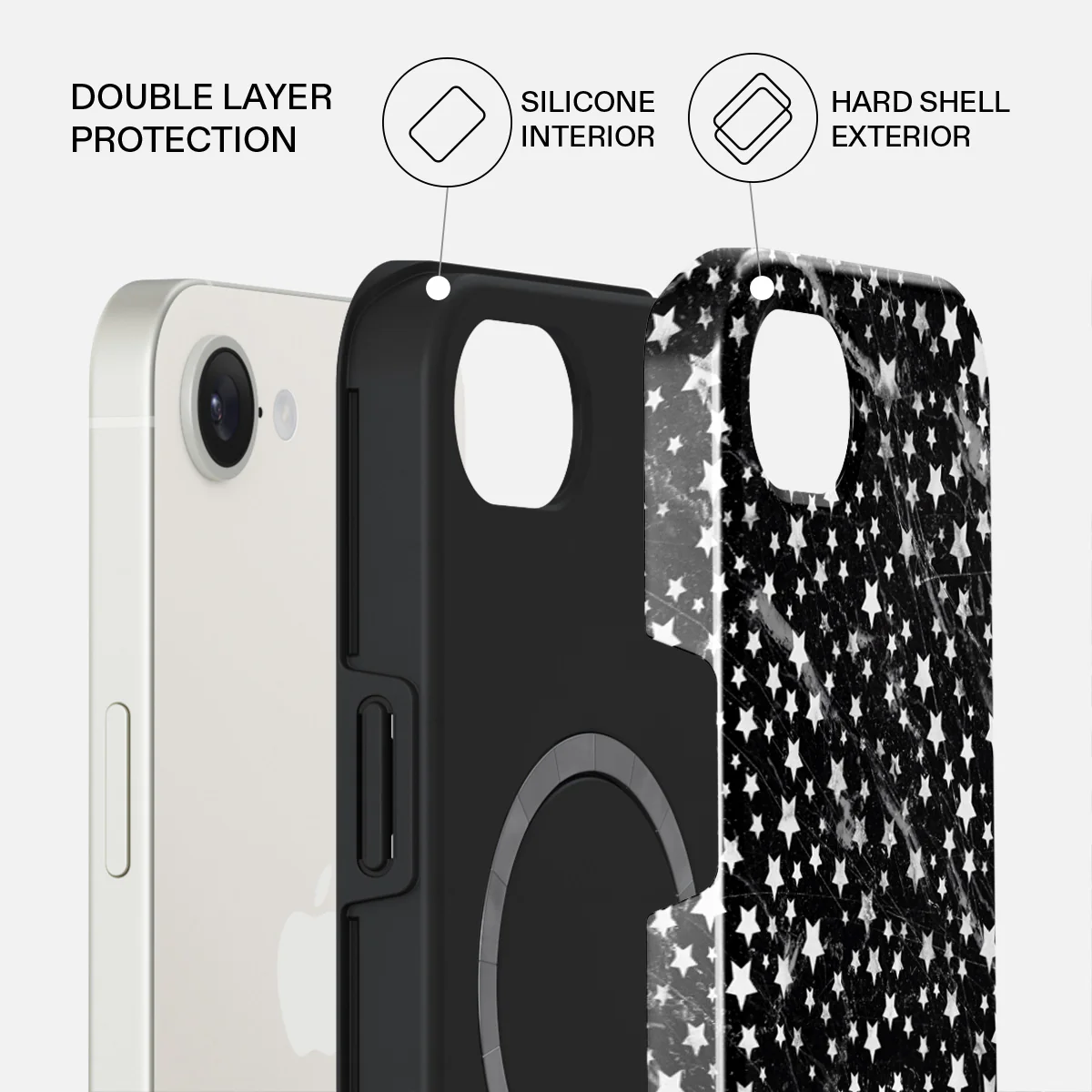 Starry Night - Stars iPhone 17e Case - Image 2