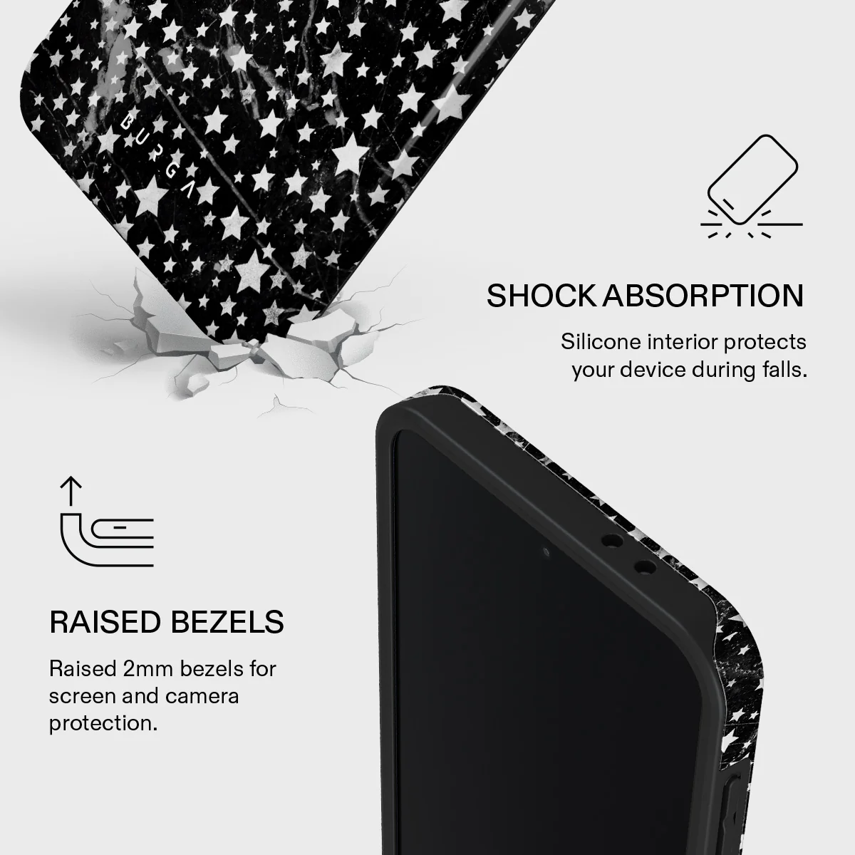 Starry Night - Stars Samsung Galaxy A37 5G Case - Image 4