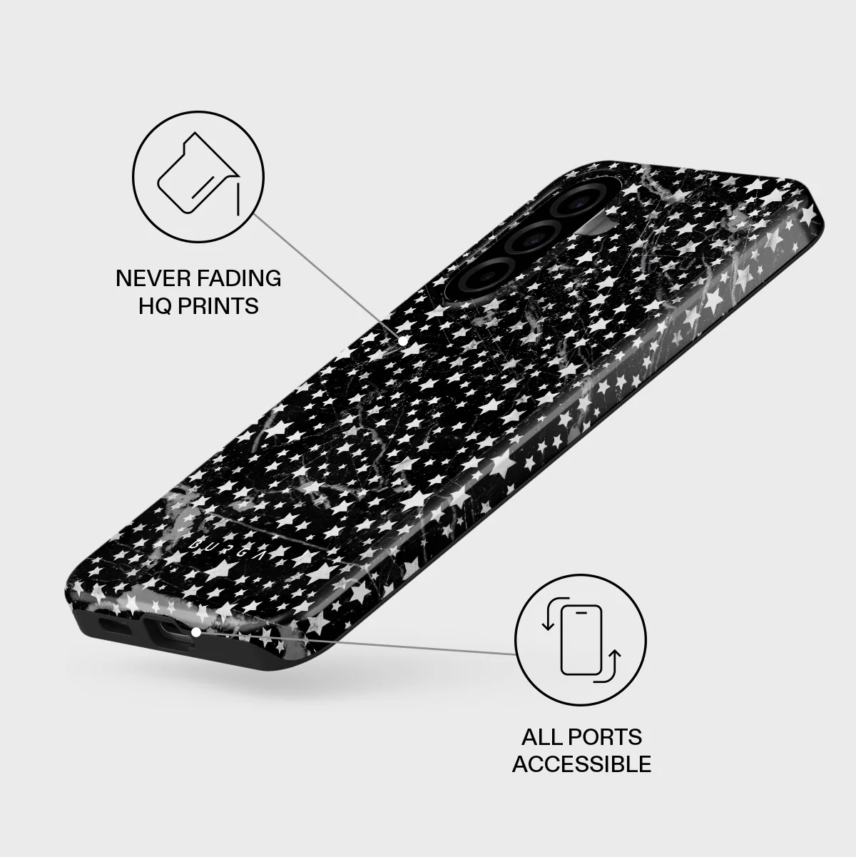 Starry Night - Stars Samsung Galaxy A57 5G Case - Image 3
