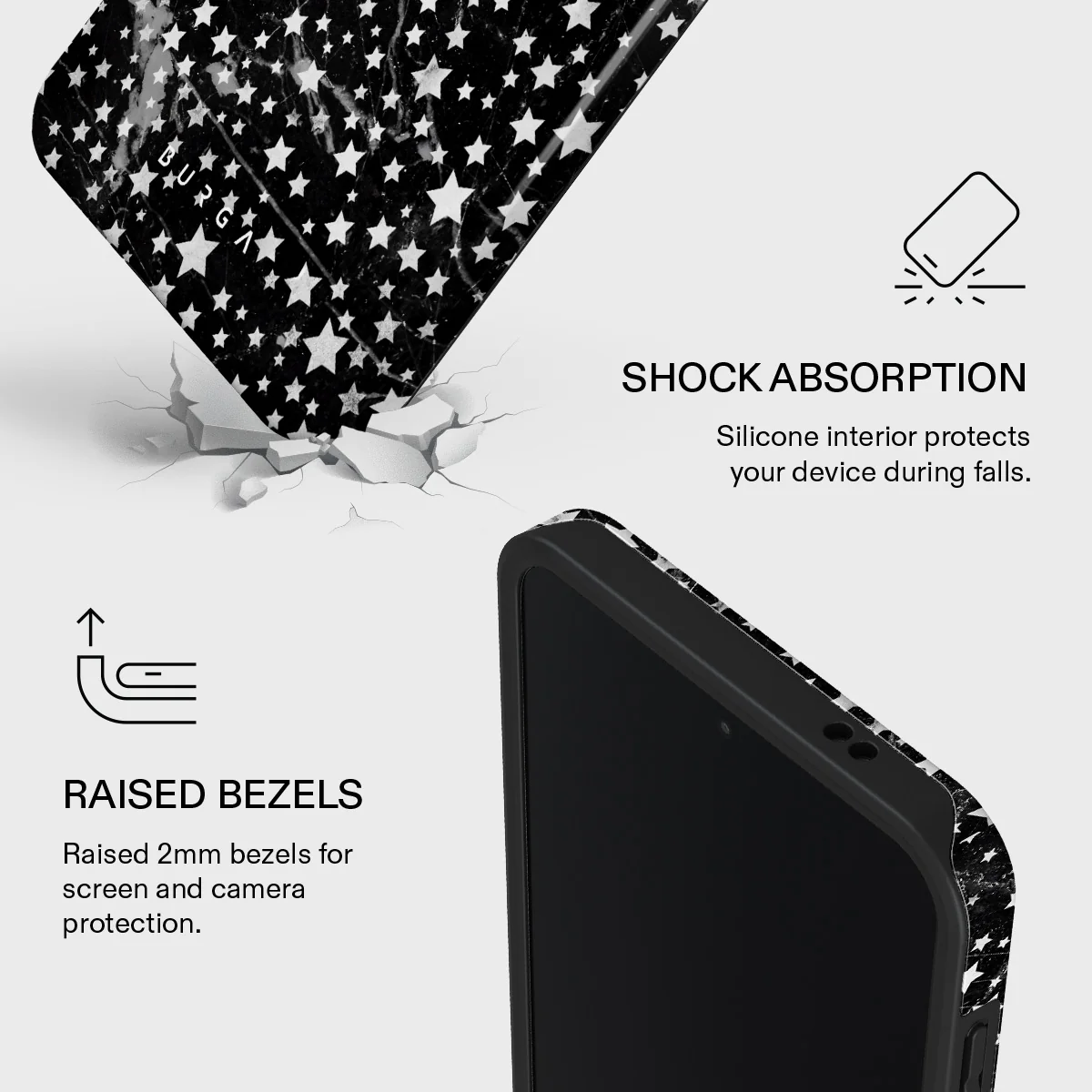 Starry Night - Stars Samsung Galaxy A57 5G Case - Image 4