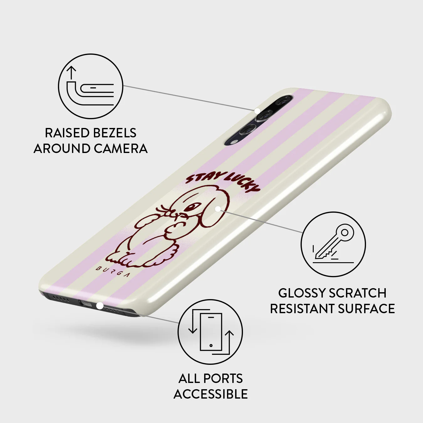 Stay Lucky - Huawei P20 Case - Image 3