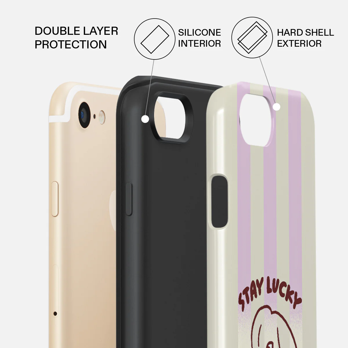 Stay Lucky - iPhone SE (2020) Case - Image 2