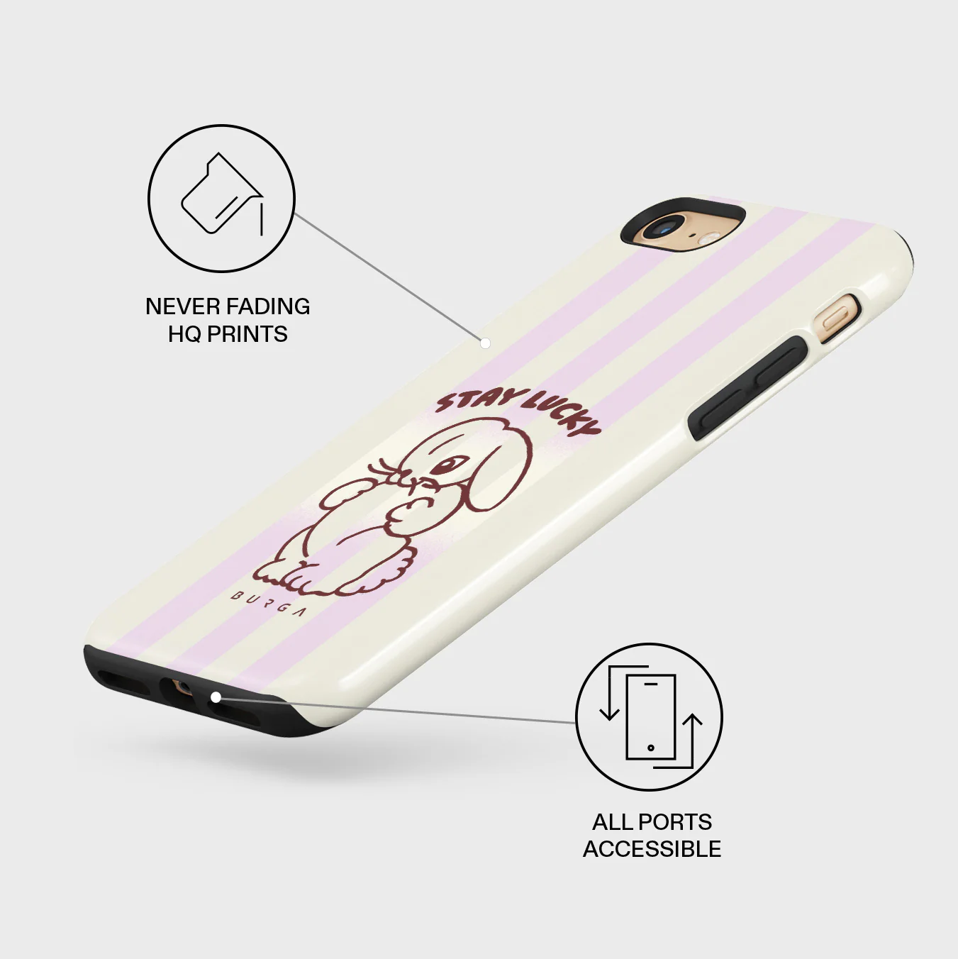 Stay Lucky - iPhone SE (2020) Case - Image 3