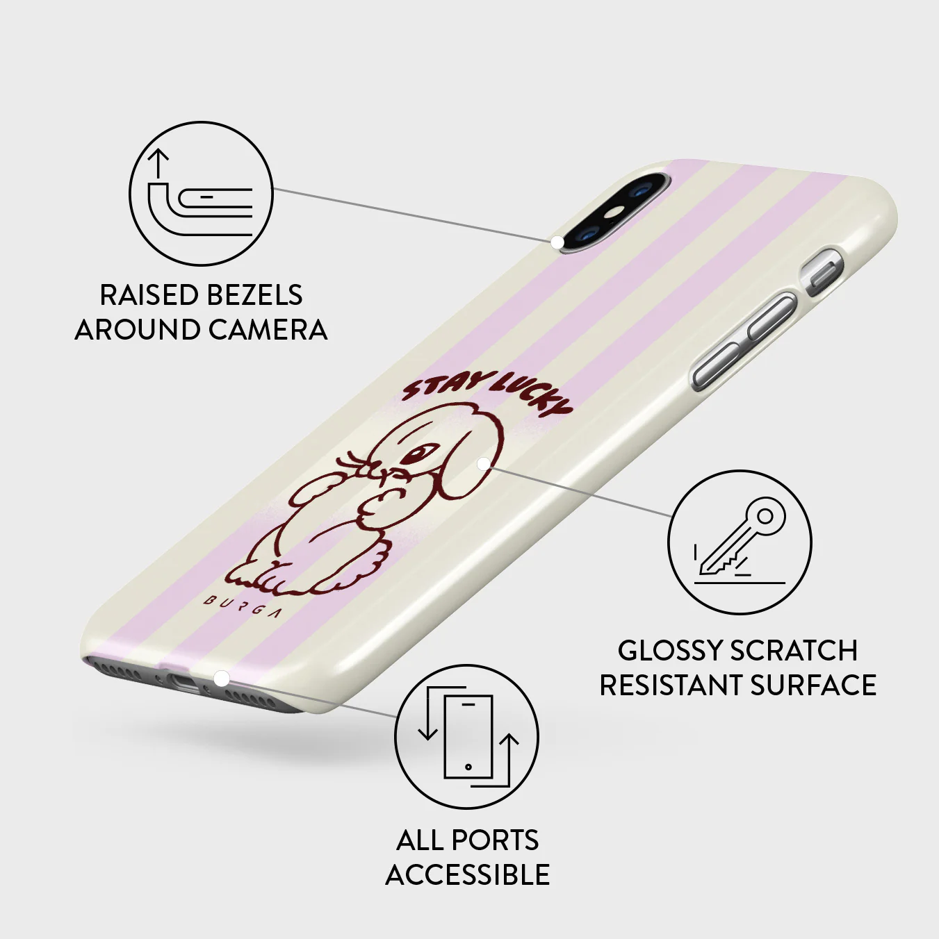 Stay Lucky - iPhone X / XS Case - Image 3