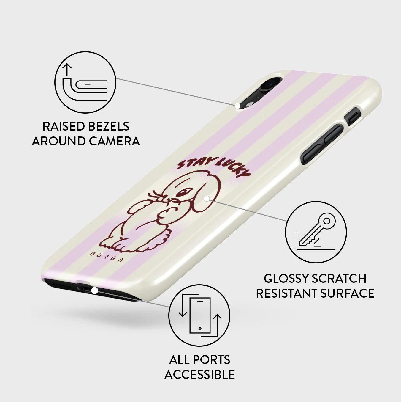Stay Lucky - iPhone XR Case - Image 3