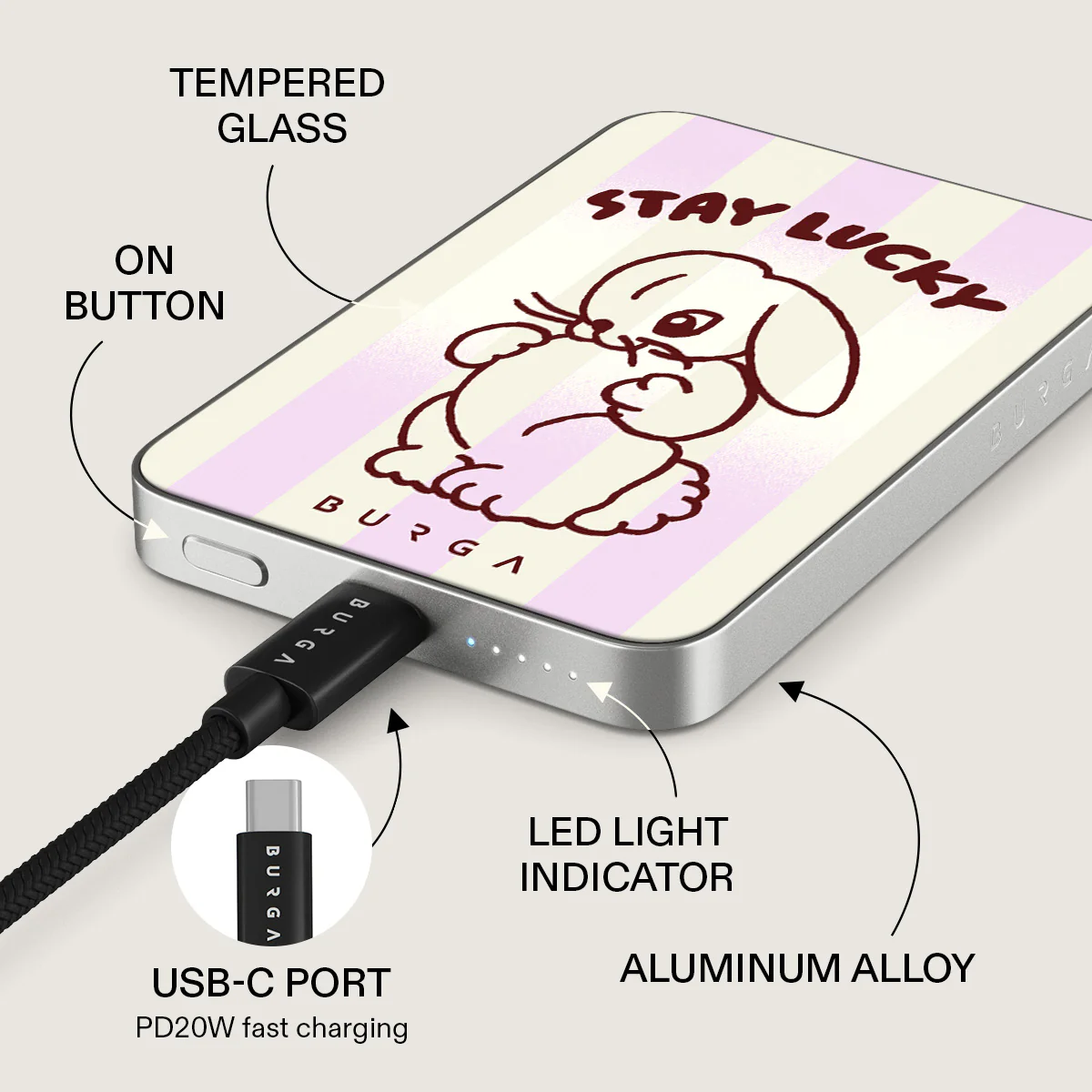 Stay Lucky - Magnetic Power Bank - Image 15