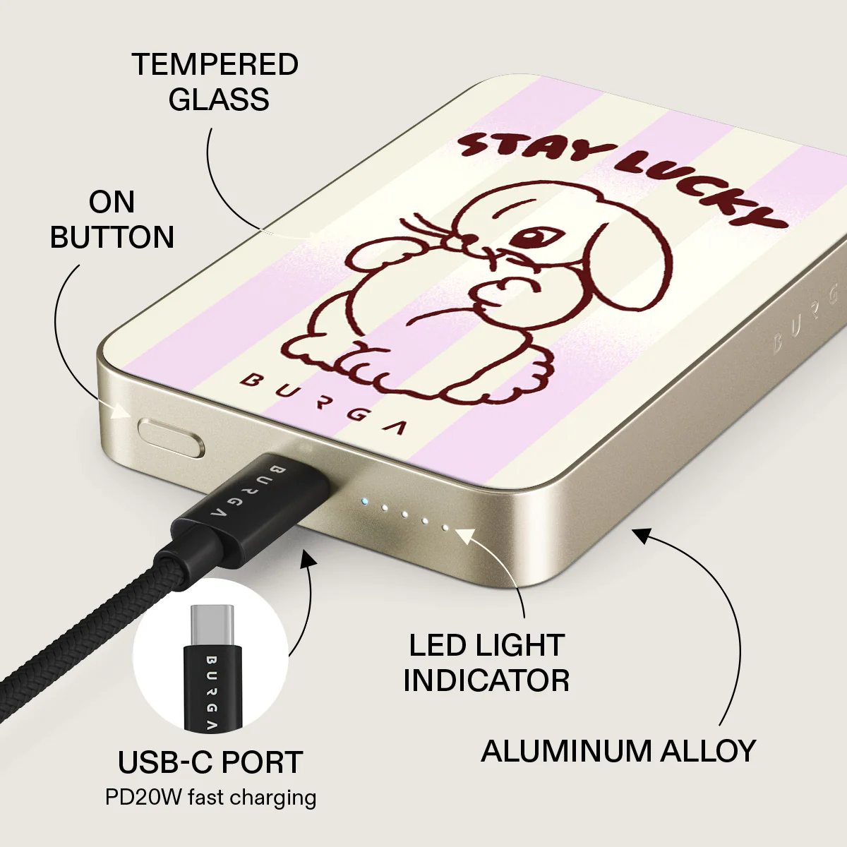 Stay Lucky - Magnetic Power Bank - Image 25