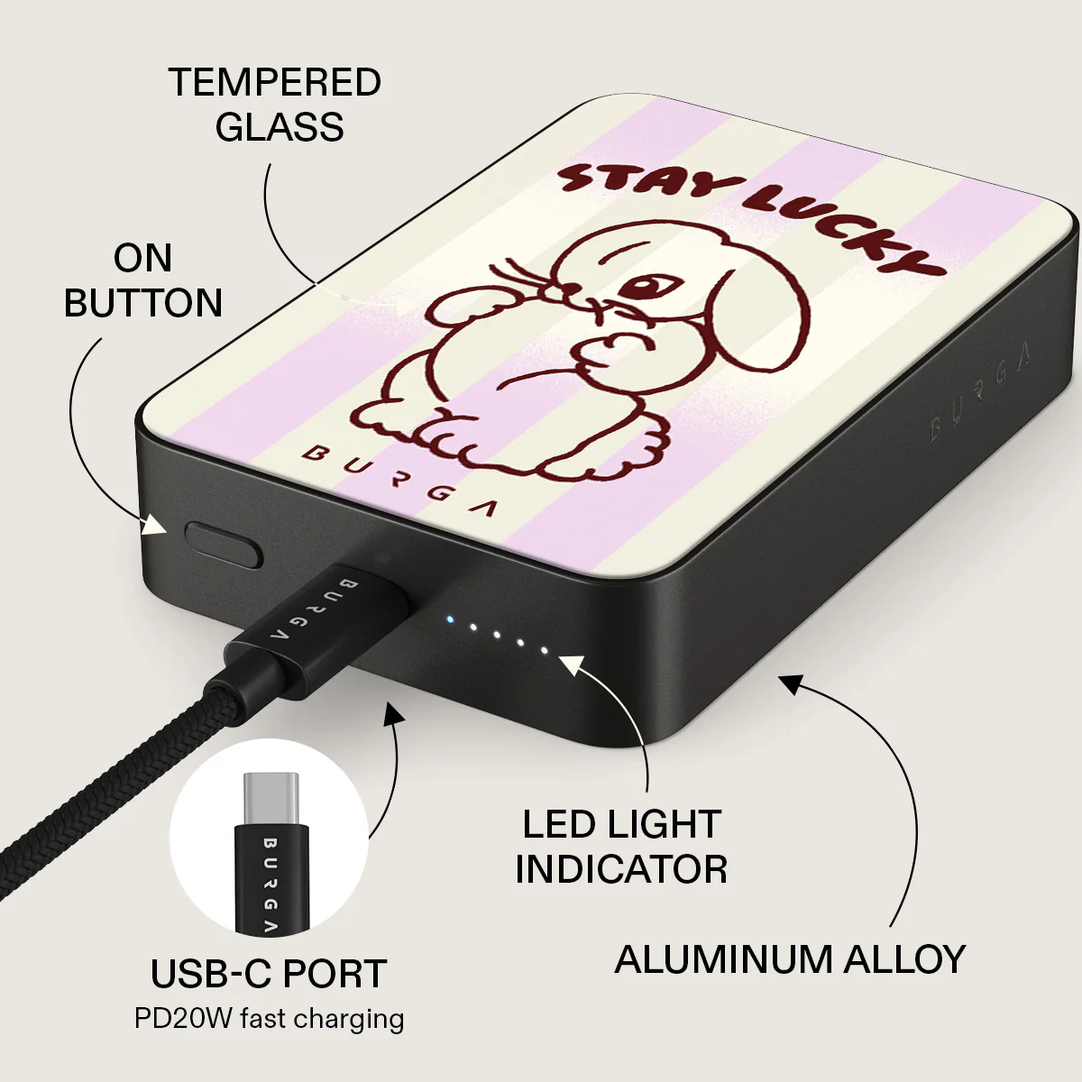 Stay Lucky - Magnetic Power Bank - Image 35