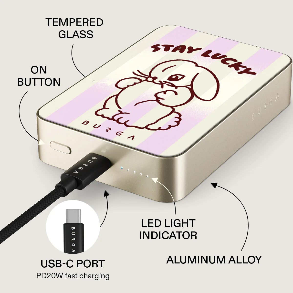 Stay Lucky - Magnetic Power Bank - Image 40