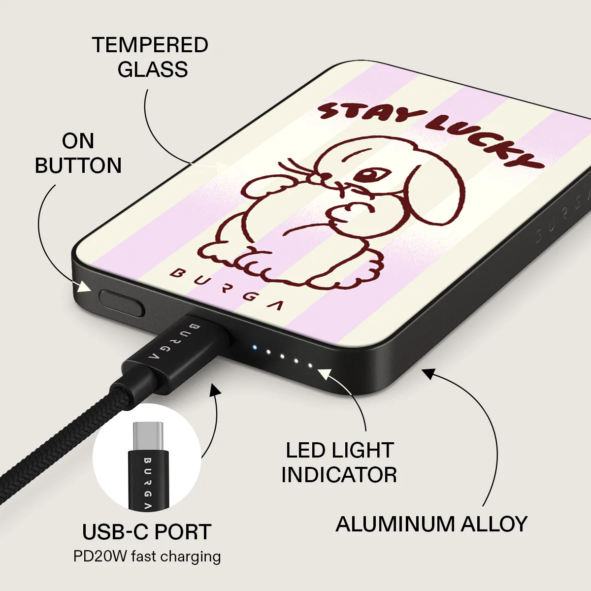 Stay Lucky - Magnetic Power Bank - Image 5