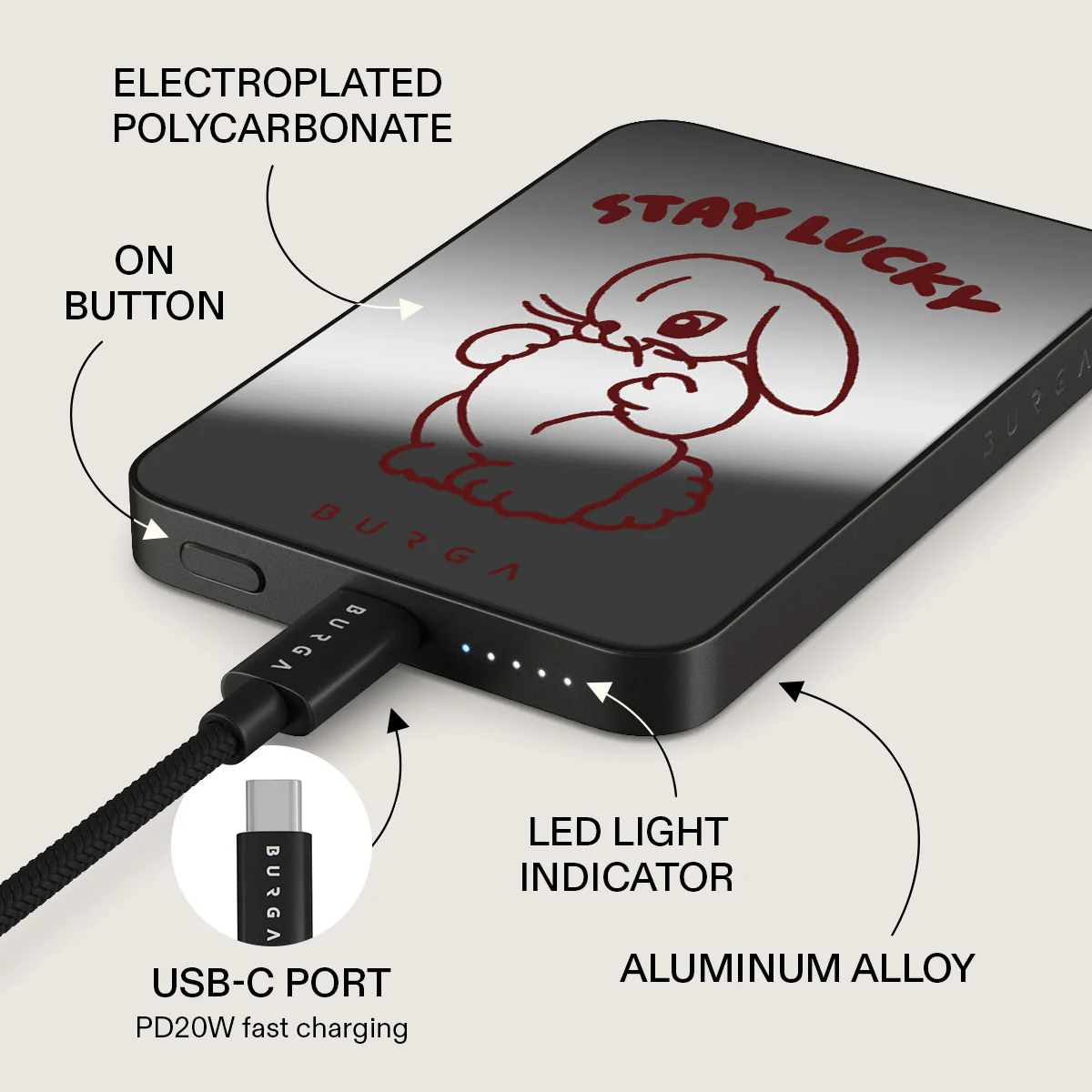Stay Lucky - Magnetic Power Bank - Image 50