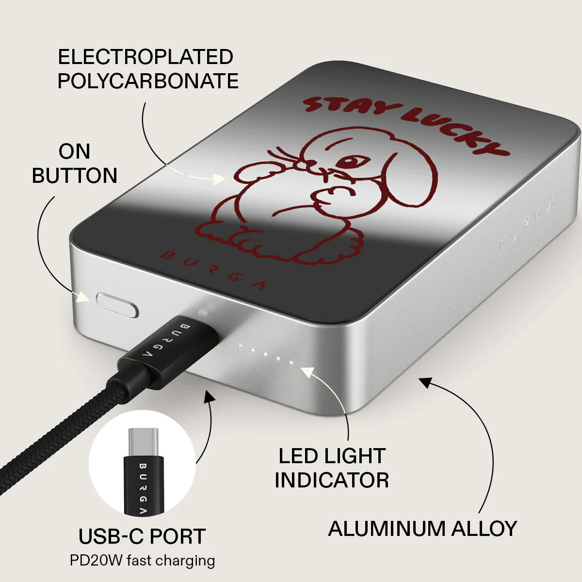 Stay Lucky - Magnetic Power Bank - Image 90