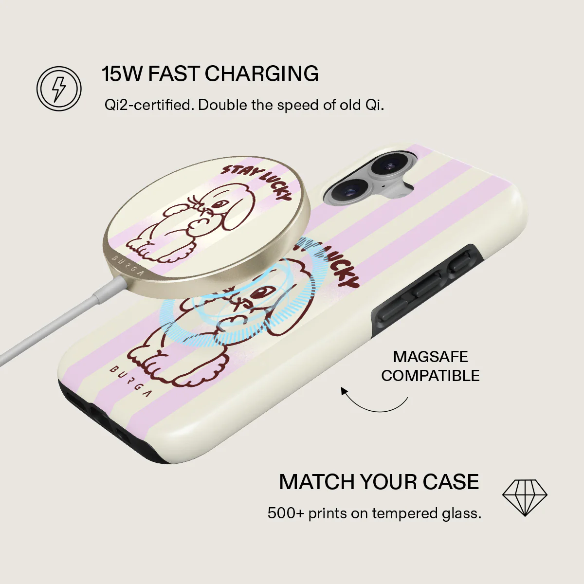 Stay Lucky - Magnetic Wireless Charger - Image 2