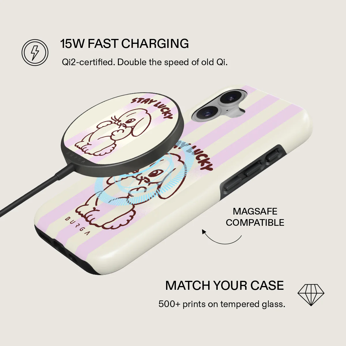Stay Lucky - Magnetic Wireless Charger - Image 5
