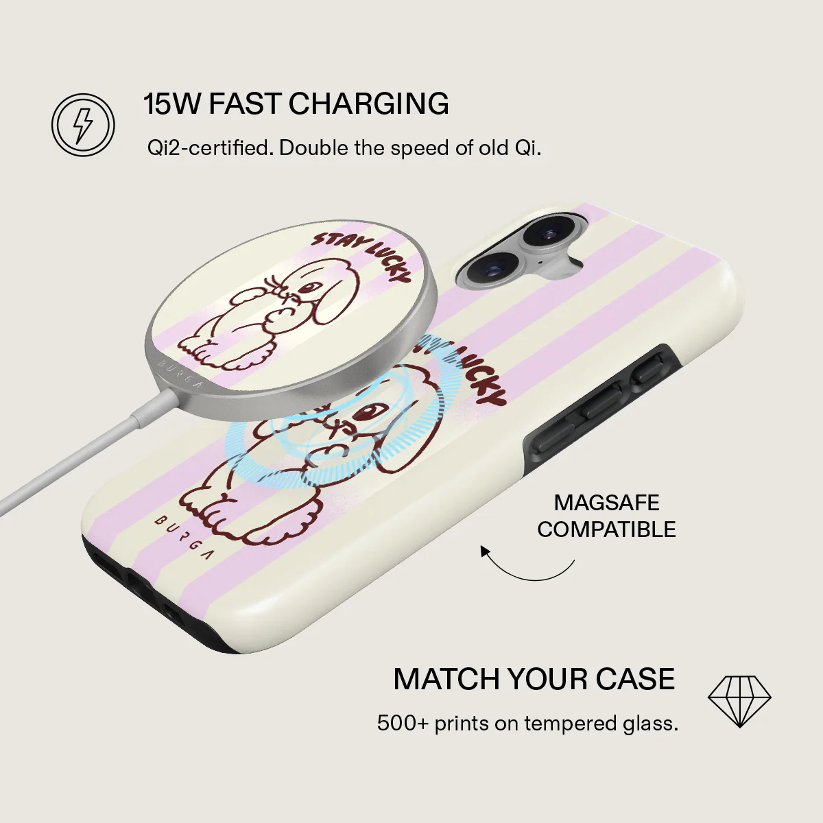 Stay Lucky - Magnetic Wireless Charger - Image 8