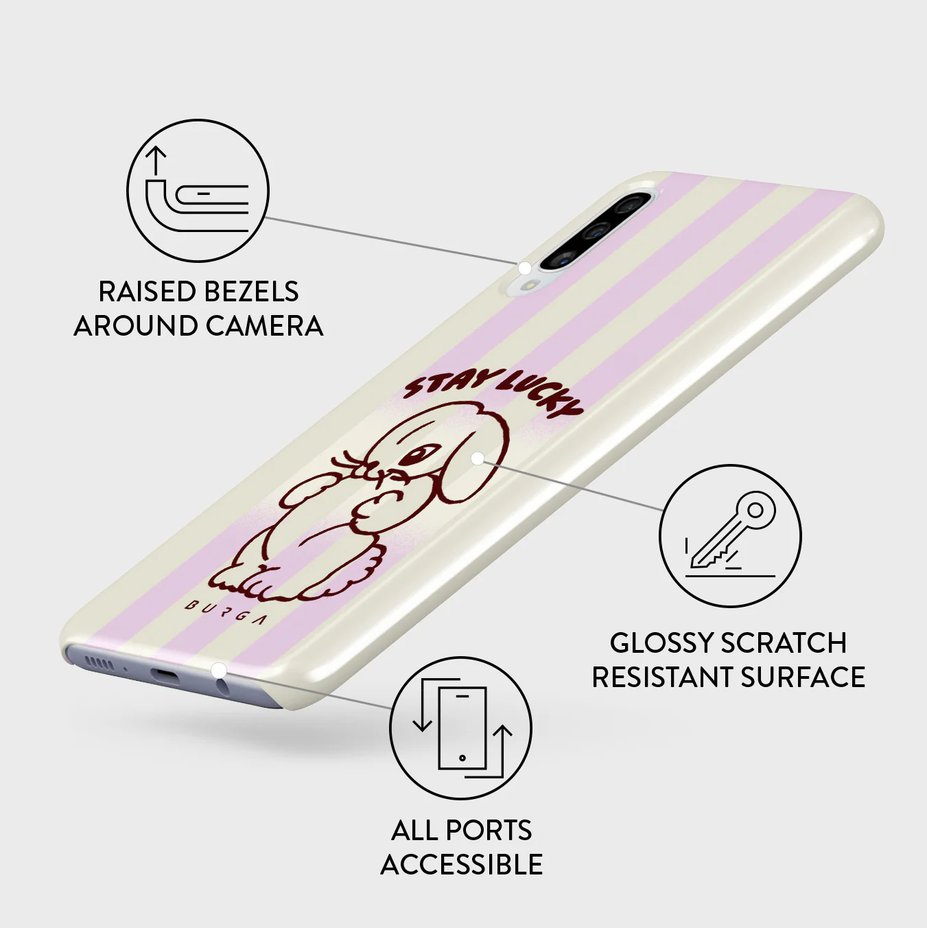 Stay Lucky - Samsung Galaxy A50 Case - Image 3