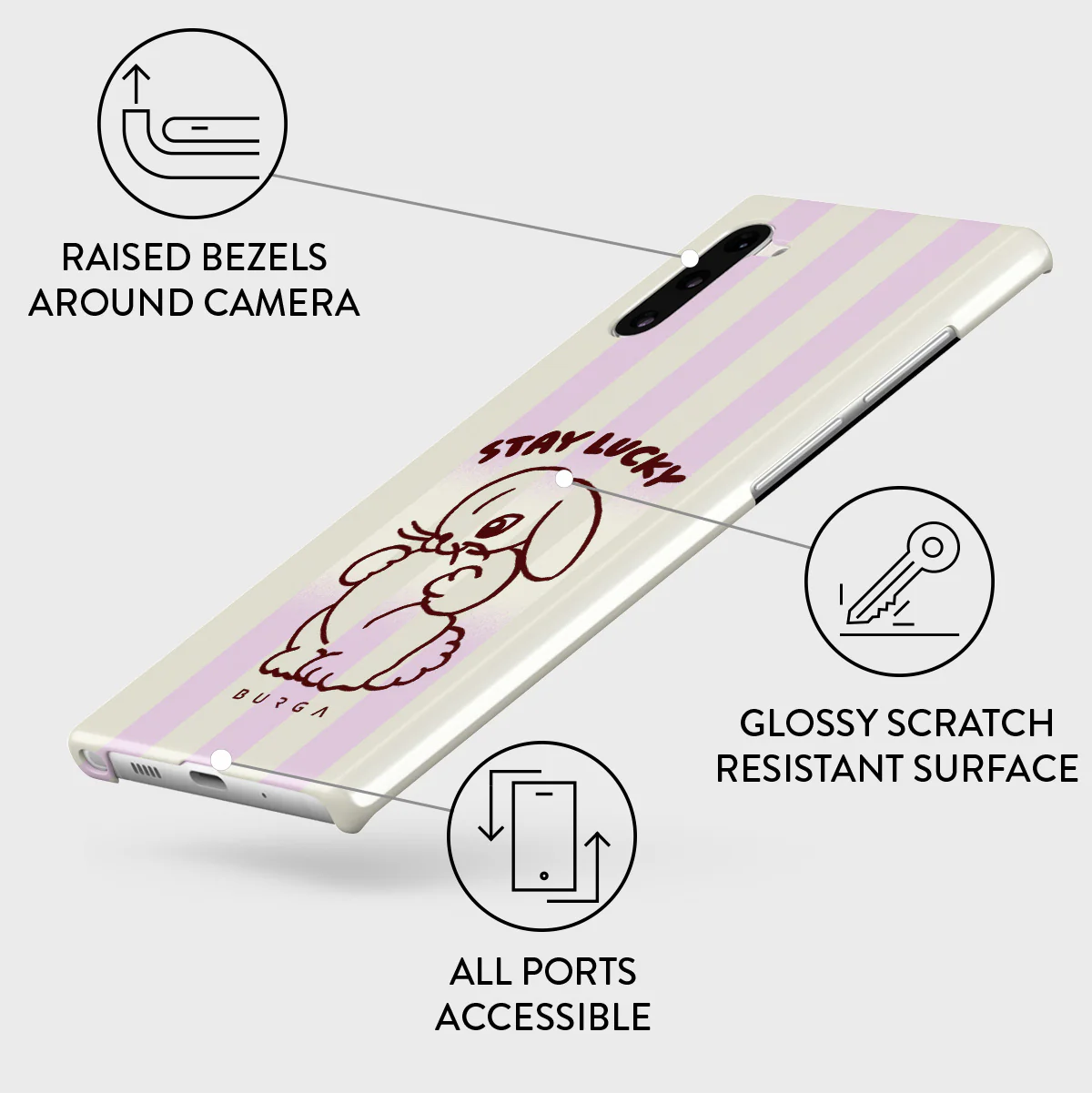 Stay Lucky - Samsung Galaxy Note 10 Case - Image 3