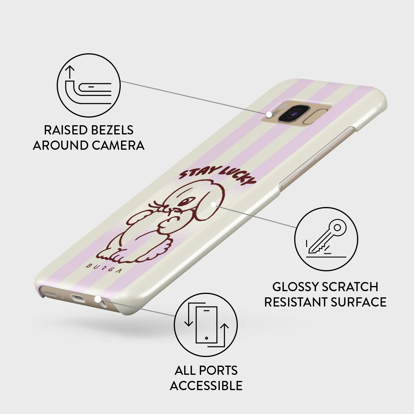 Stay Lucky - Samsung Galaxy S8 Case - Image 3